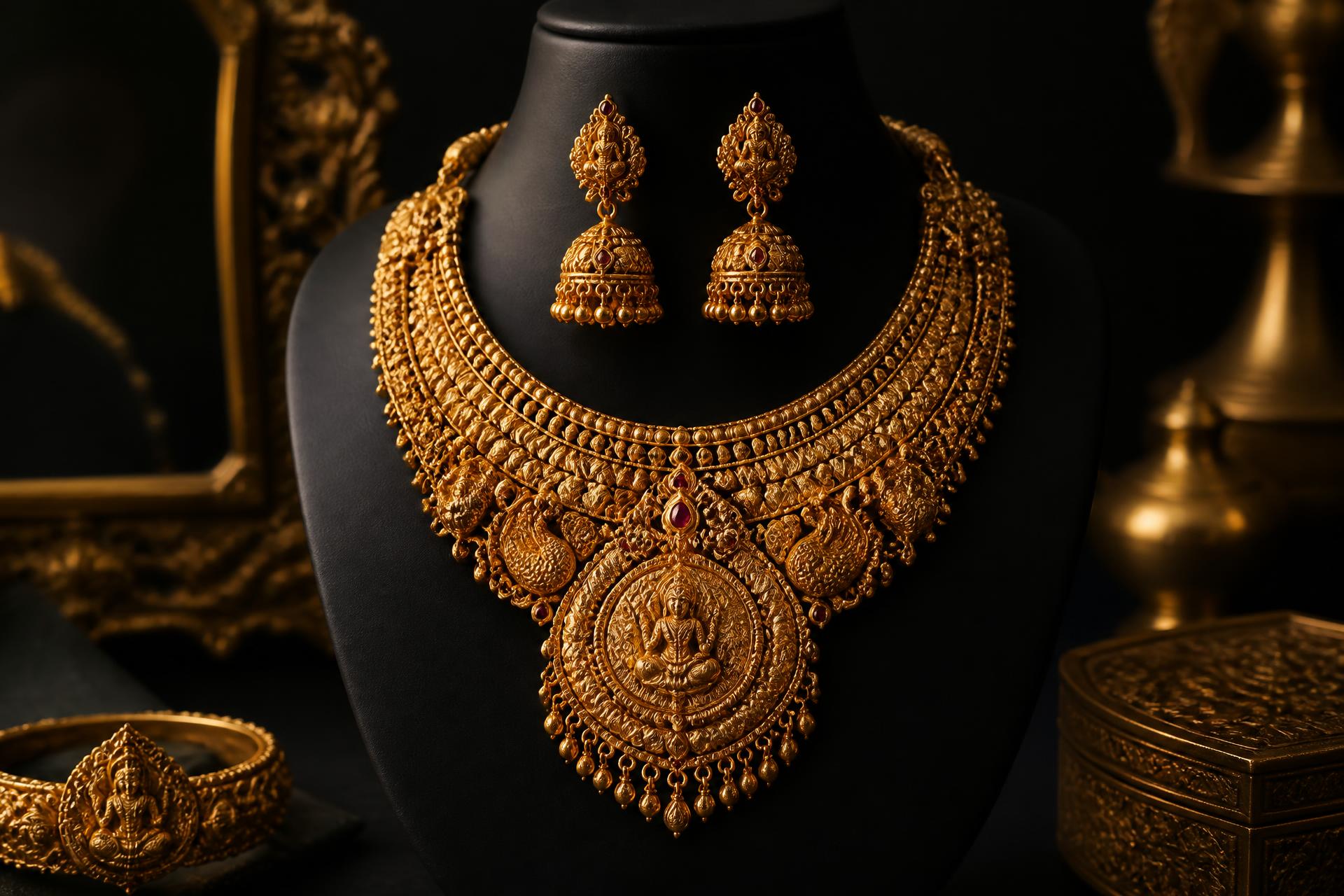 Pratibha Jewels showroom — luxury 1GM gold jewellery, Goa